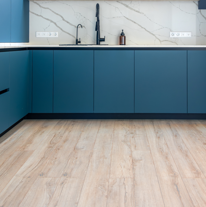 unir suelo cocina y salón